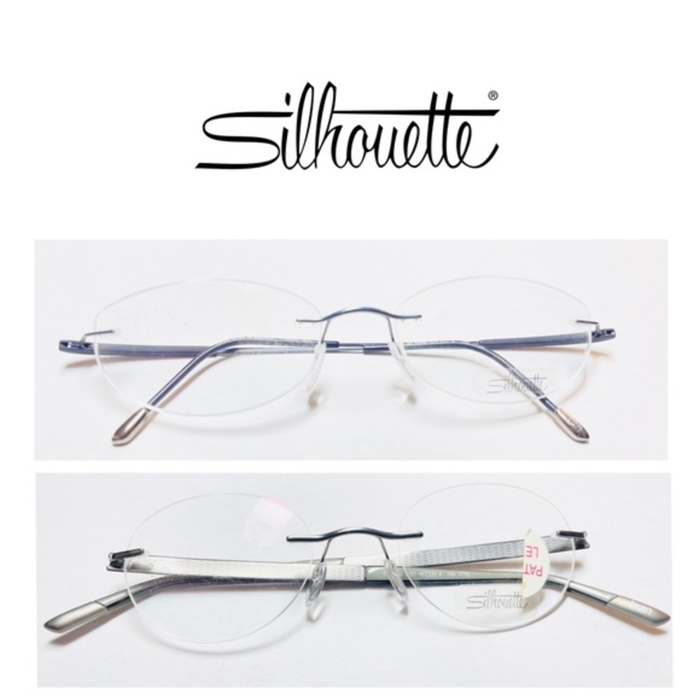 Pair of Silhouette Rimless Eyeglasses (7778-60-6061; 6779-40-6058), New